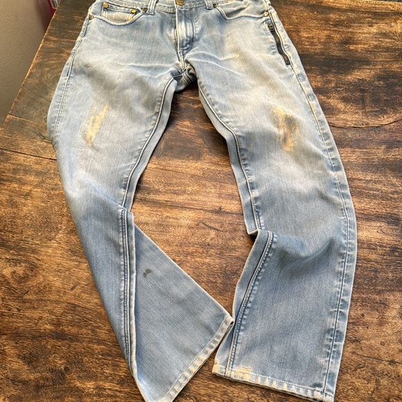 Rare vintage Levi’s 511 faded perfectly distressed jeans size 34 unisex straight - Picture 13 of 17
